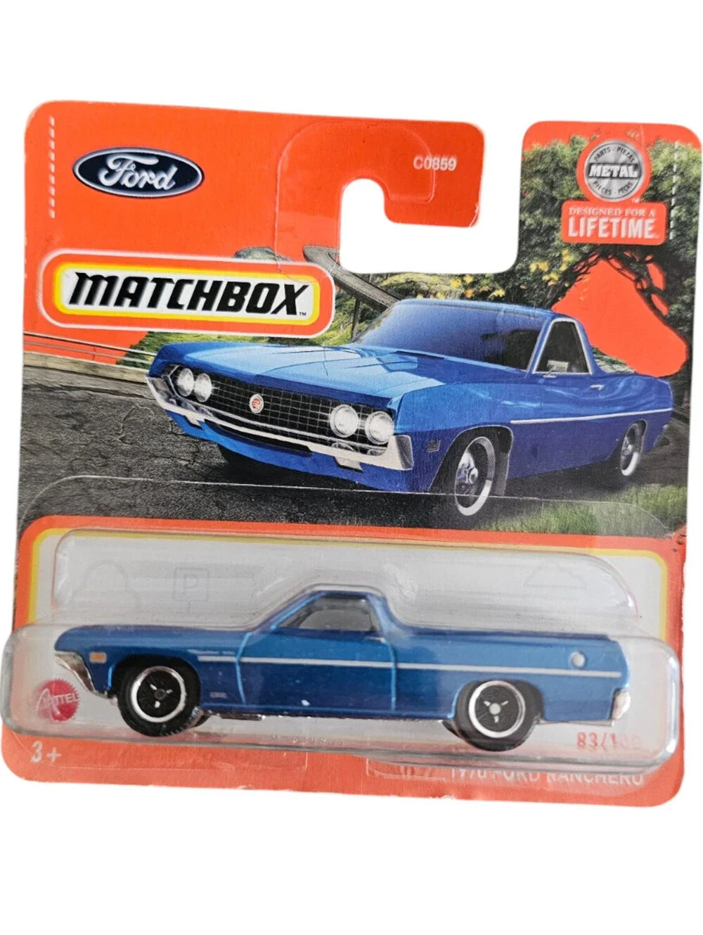 2024 Matchbox 1970 Ford Ranchero die-cast car, numbered 83 of 100